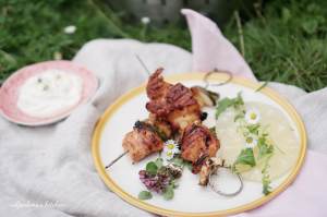 LotusGrill: Kuřecí špízy v marinádě s ananasem a cuketou | reBarbora's kitchen