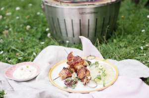 LotusGrill: Kuřecí špízy v marinádě s ananasem a cuketou | reBarbora's kitchen