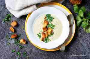 Krémová polévka z pečeného česneku | reBarbora's kitchen