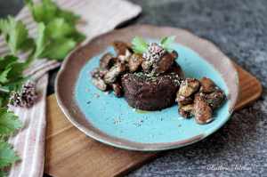 Steak s glazovanými žampiony | reBarbora's kitchen