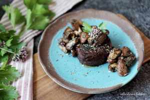 Steak s glazovanými žampiony | reBarbora's kitchen